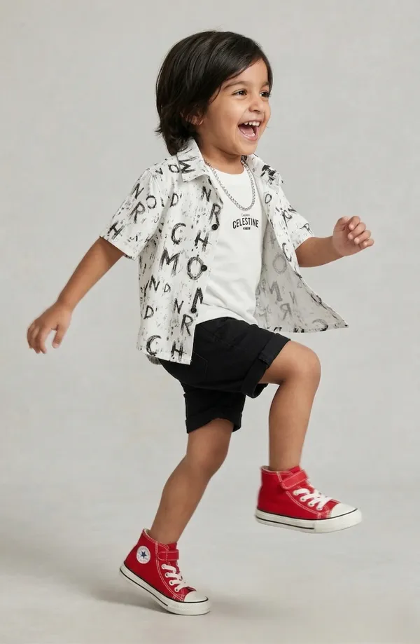 Elegant_Blush_Summer_Half_Sleeves_Printed_Shirt_&_Short_With_Inner_Tee_Multicolour_Set
