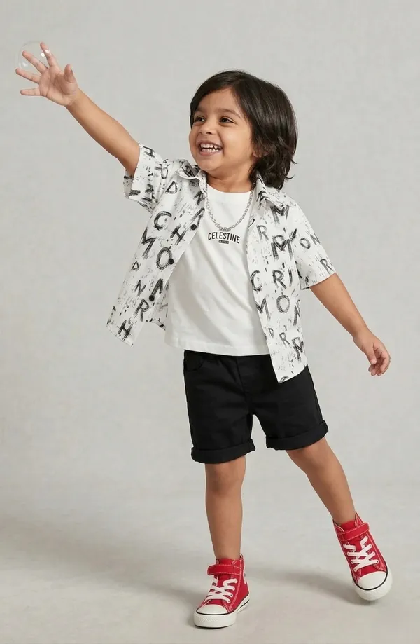 Elegant_Blush_Summer_Half_Sleeves_Printed_Shirt_&_Short_With_Inner_Tee_Multicolour_Set