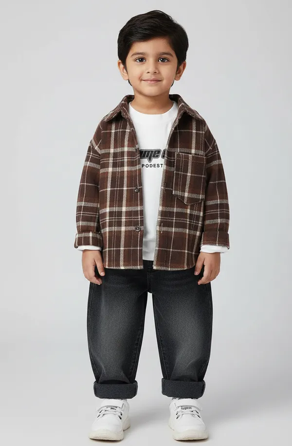 Dark_Brown_Trendcraft_Waffle_Pullover_Denim_Pair