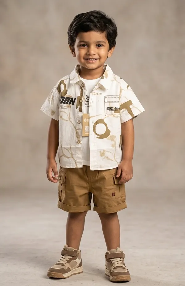 Rhinito_Woven_Bold_Half_Sleeves_Printed_Shirt_&_Cargo_Shorts_With_Inner_Tee_-_Multicolor_set