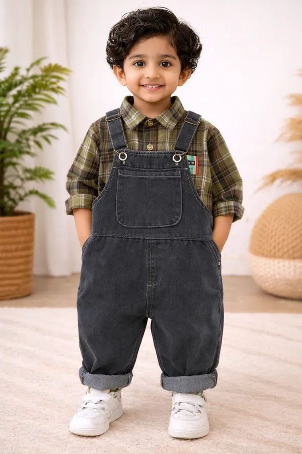 Olive_Green_Cotton_Dungarees