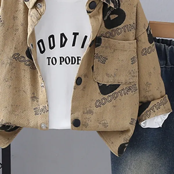 Brown_Cotton_Boys_Typographic_Printed_Shirt_With_T-Shirt_&_Denim_Pant