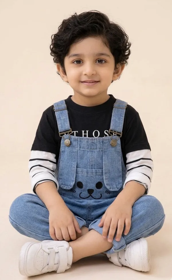 Black_&_White_Cotton_&_Denim_Dungarees