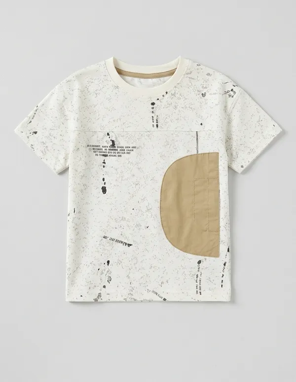 Rhinito_Woven_Signature_Marble_half_Sleeves_Printed_T-shirt_with_Cargo_Short_set