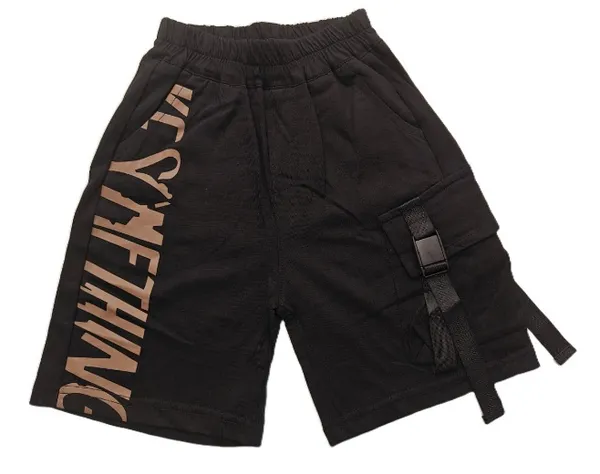 Brown_Cotton_Dark_Brown_Tshirt_And_Black_Short