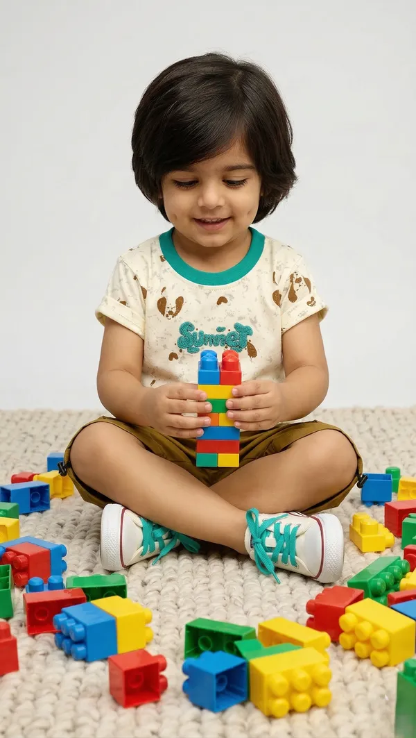 Little_Summer_Fun_Set-_Hald_Sleeves_T-Shirt_with_Summer,Dog_Faces_Printed_&_Short_Set_Multi_colour