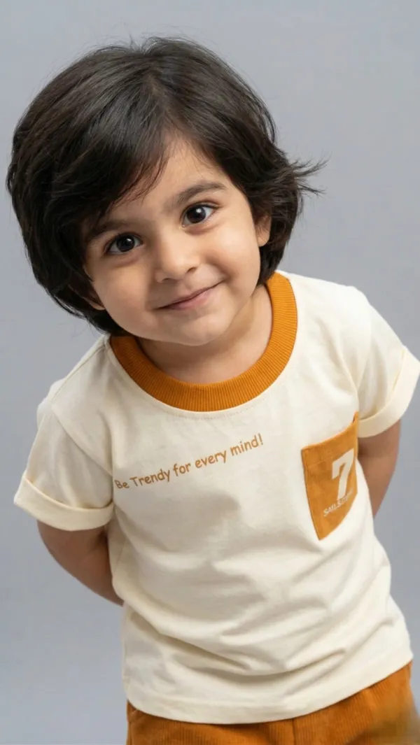 Mini_Mood_Summer_Set-_Half_Sleeve_T-shirt_with_7_and_text_print_&_Short_Set_-_Multi_Colour