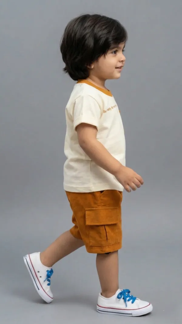 Mini_Mood_Summer_Set-_Half_Sleeve_T-shirt_with_7_and_text_print_&_Short_Set_-_Multi_Colour
