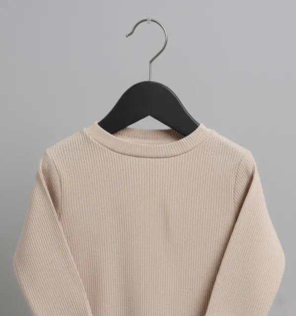 Brown_Cotton_Knitted_Vest_And_Long-Sleeve_Top_Set