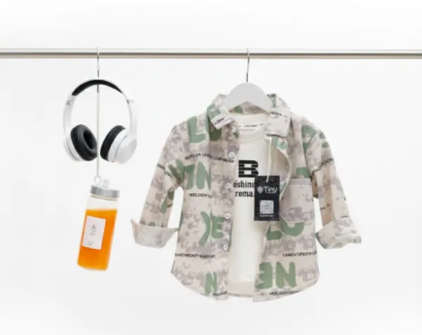 Green_Cotton_Blend_Boy'S_Printed_Shirt_With_T-Shirt