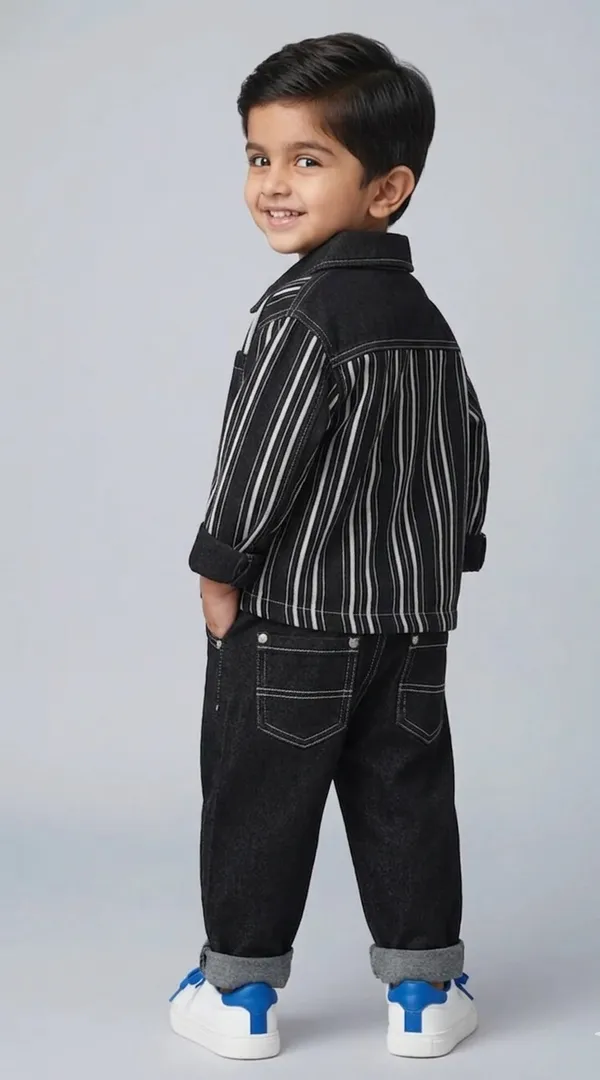 Black_Denim_Full_Sleeves_Shirt_And_Black_Jeans
