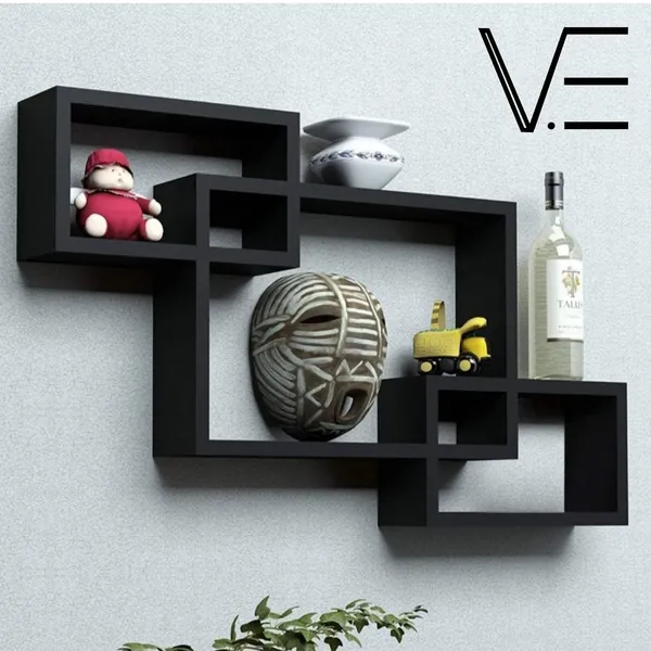 Interlocking_Rectangular_Black_and_Red_wall_shelf
