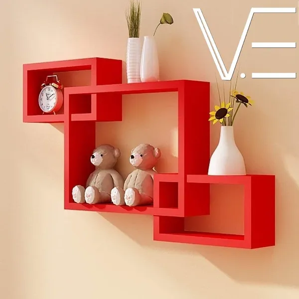 Interlocking_Rectangular_Black_and_Red_wall_shelf