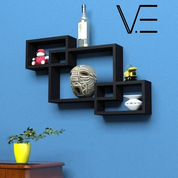 Interlocking_Rectangular_Black_and_Red_wall_shelf
