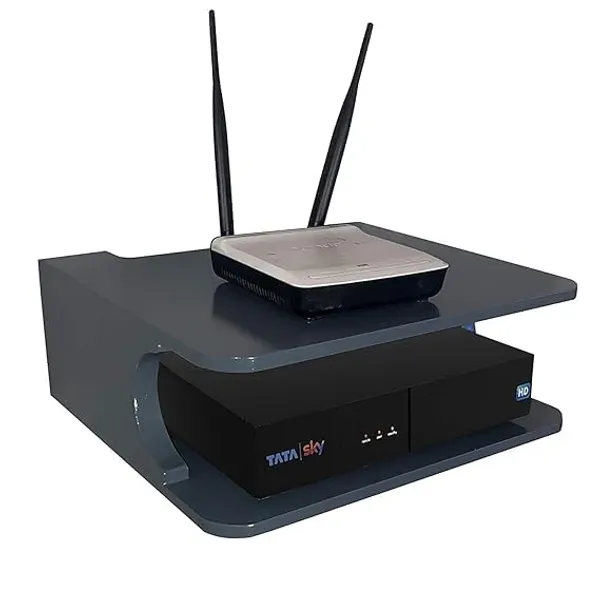 Black_Set_top_box_stand_Black_or_Remote_holder_for_TV_or_Internet_Router_Stand