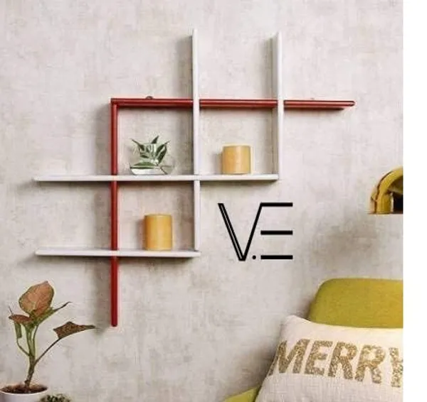 Red_&_White_interlocking_#_Modern_Shelf_For_Home.__