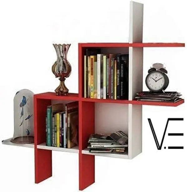 Red_&_White_interlocking_#_Modern_Shelf_For_Home.__