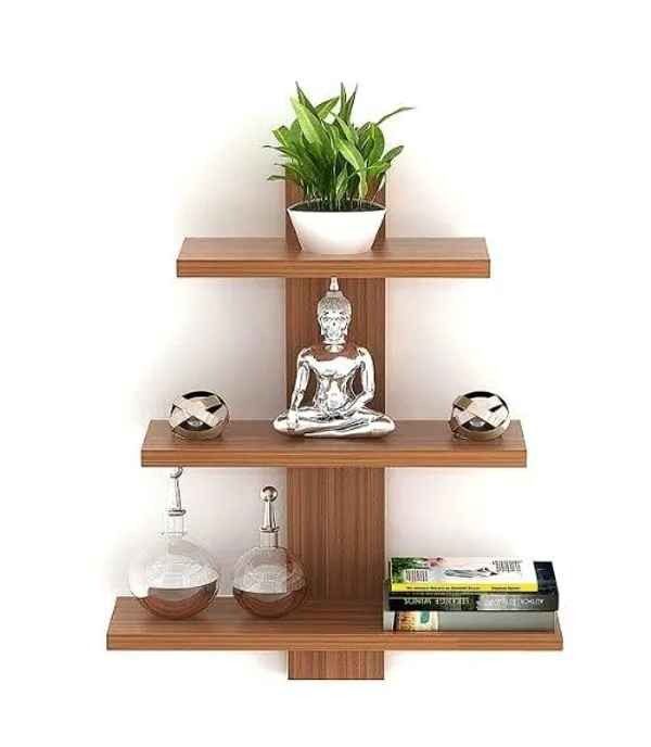 Tree_Style_Wall_Shelf_3_tier_Teak_natural_Colour