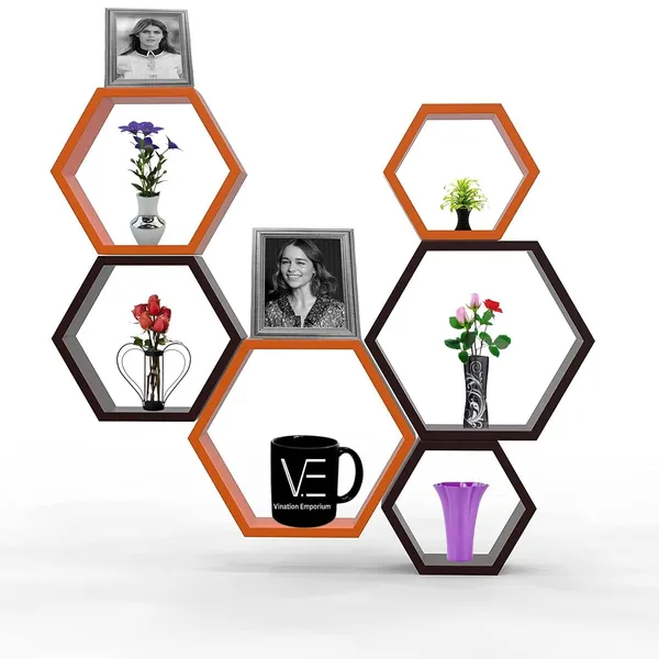 Orange_&_Brown_Hexagonal_Modern_Shelf_For_Home.
