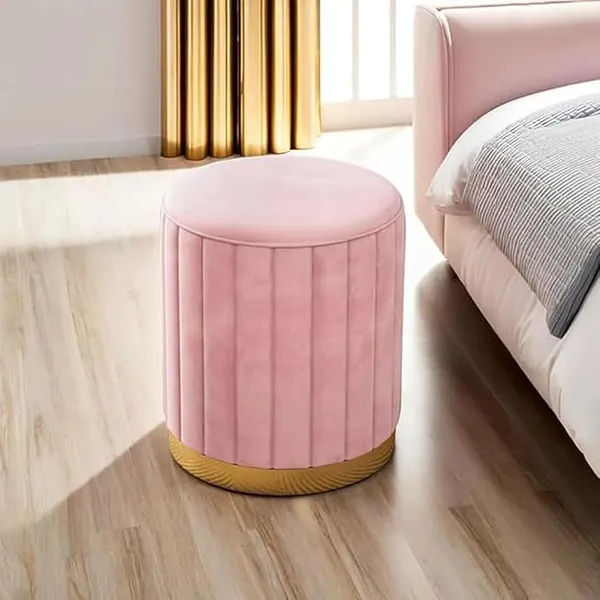Pink_Round_Ottoman_For_Home_(Pack_Of_2)