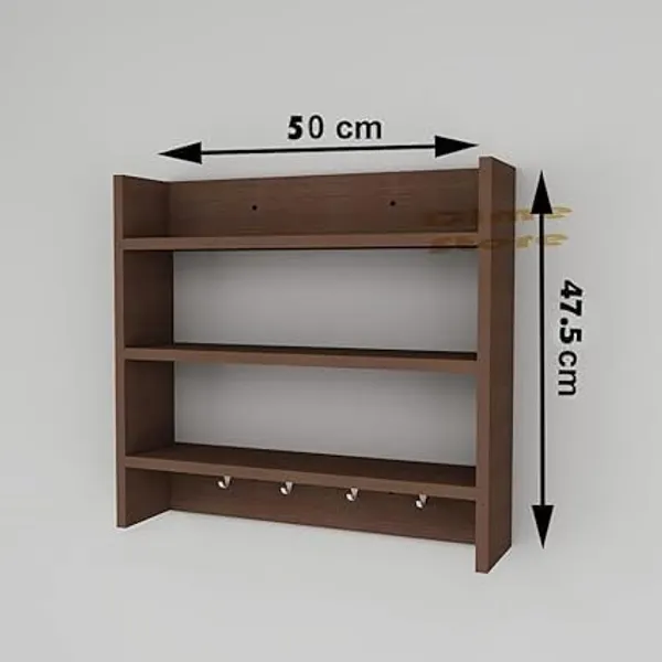 Brown_Kitchen_Rack_with_Hooks