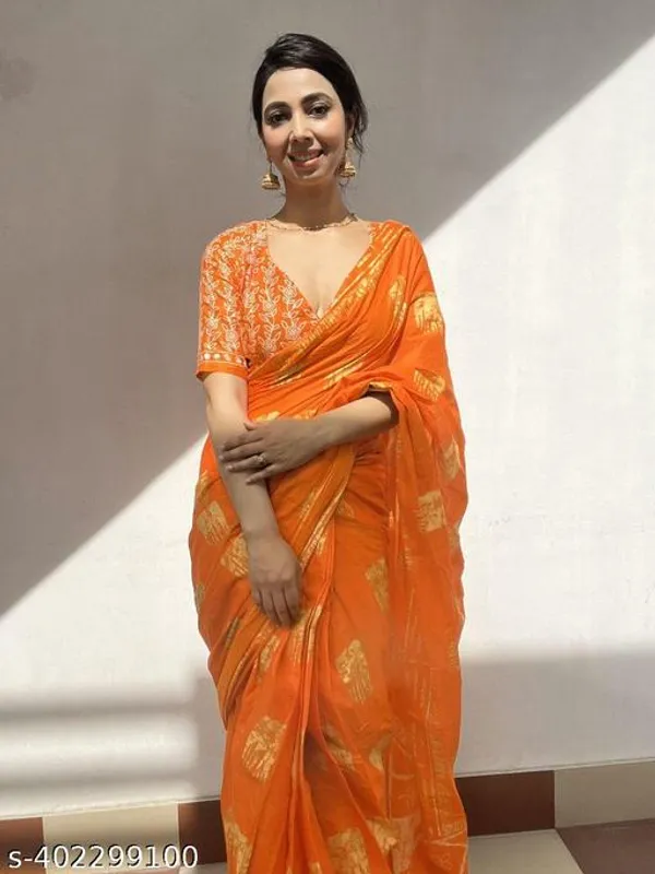 Multicolor_Hand_Block_Printed_Pure_Cotton_Mulmul_Saree_For_Women_&_Girls
