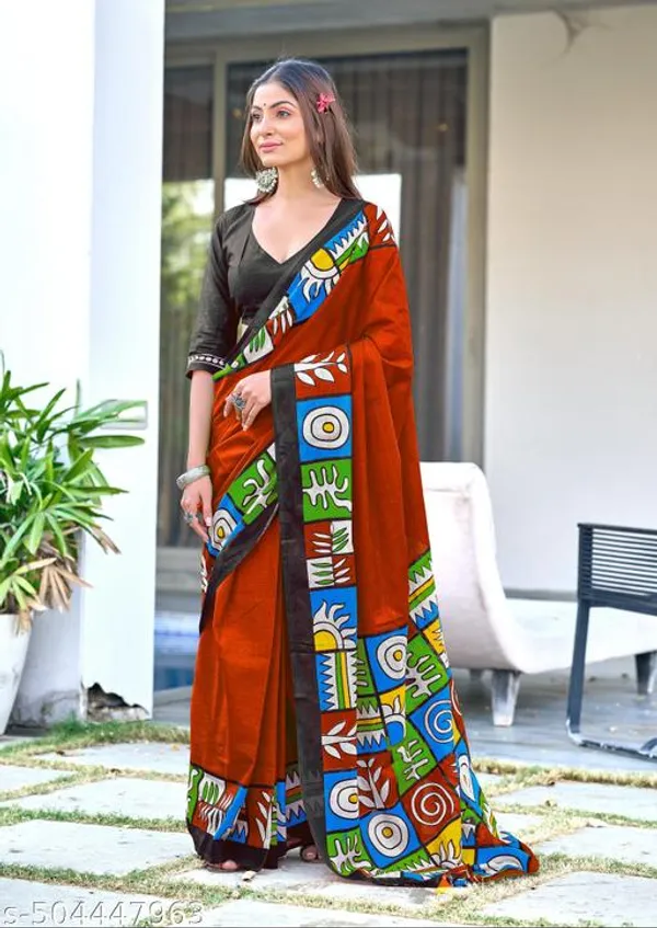 Multicolor_Bagru_Block_Print_Cotton_Saree_For_Women_&_Girls