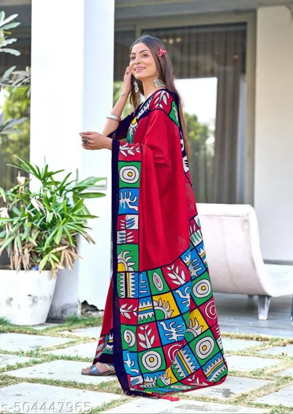 Multicolor_Bagru_Block_Print_Cotton_Saree_For_Women_&_Girls