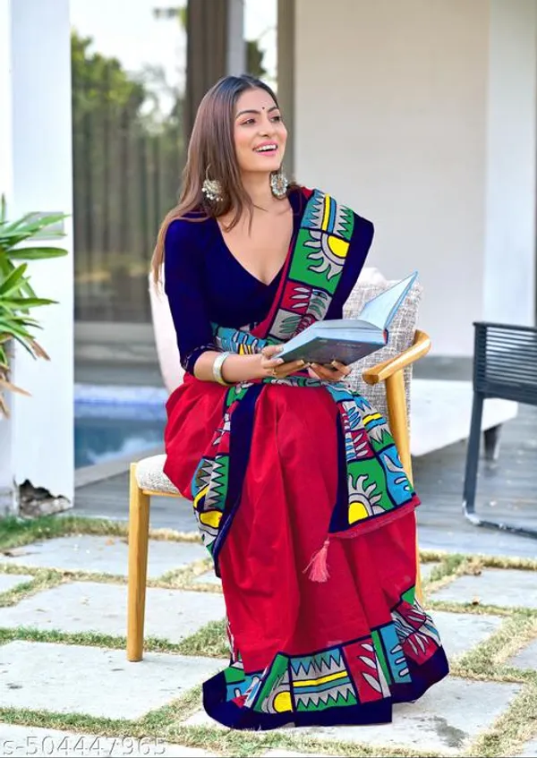 Multicolor_Bagru_Block_Print_Cotton_Saree_For_Women_&_Girls