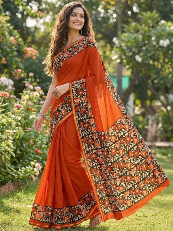 Arohi-Orange_Saree_For_Women