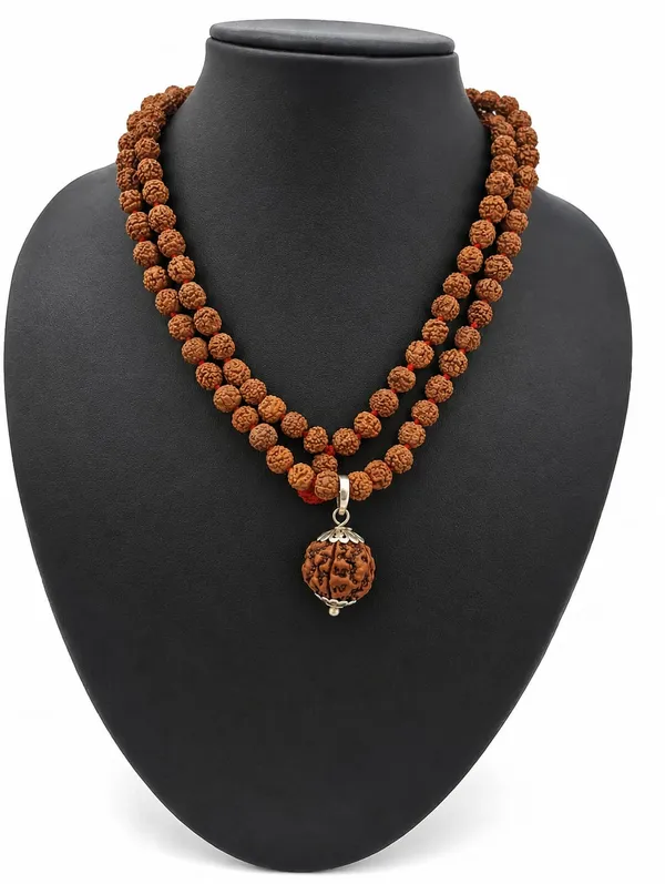 5_Mukhi_Rudraksha_Mala_With_Locket