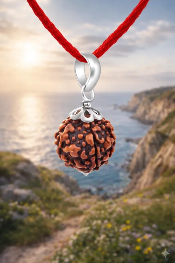 Brown_5_Mukhi_Nepali_Natural_Rudraksha_German_silver_Locket