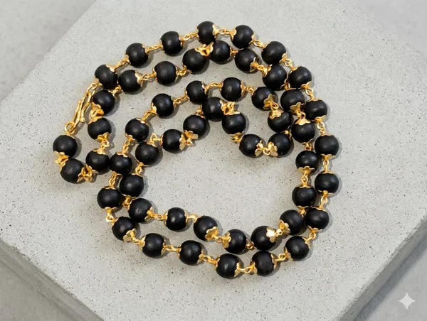 Karungali_Mala_with_Gold_Capping