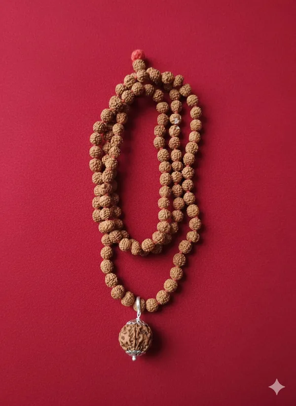 Brown_5_mukhi_mala_with_5_mukhi_rudraksha_capping_Indonesia_Natural