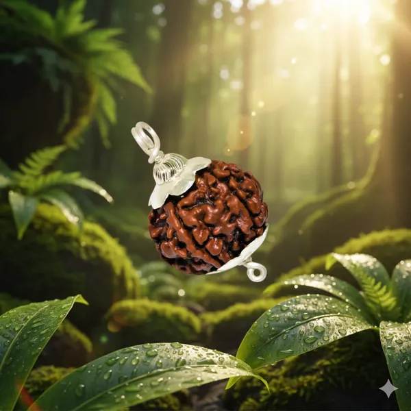 Brown_6_Mukhi_Nepali_Natural_Rudraksha_German_silver_Locket