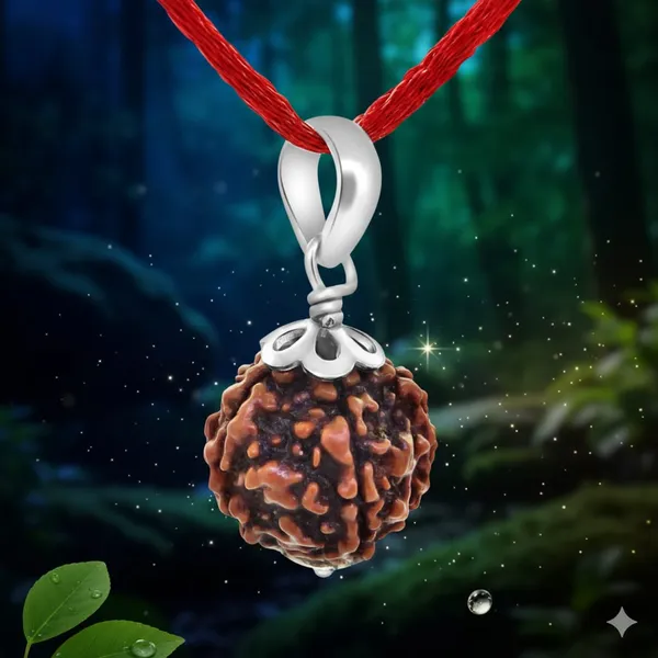 Brown_6_Mukhi_Nepali_Natural_Rudraksha_German_silver_Locket