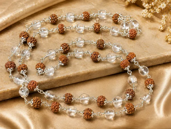 Sphatik_with_Rudraksha_Mala