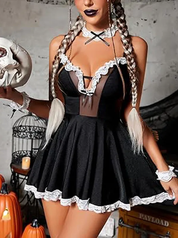 Women_Maid_Costume_Outfits_Sexy_Roleplay_Lingerie_Sleepwear_Dress