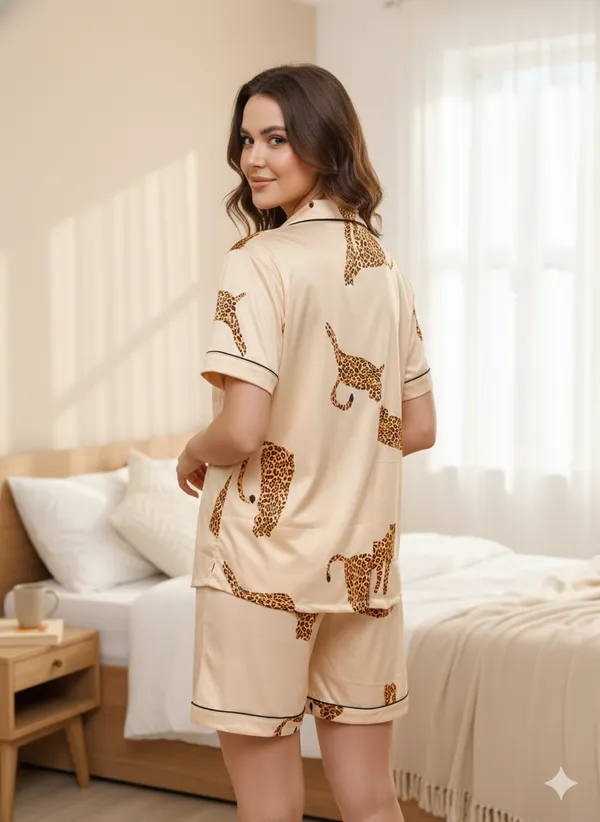 Women's_Casual_Printed_Satin_Nightsuit_Co-ord_Set_||_Short_Cute_Pajama_&_Top_Night_Dress_||_Everyday_Nightwear_Pyjama_Set