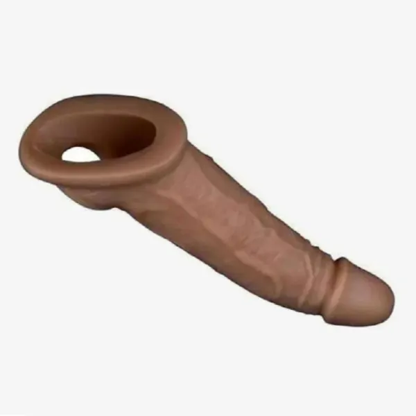 Brown_Realistic_Penis_Sleeve_6_Inches