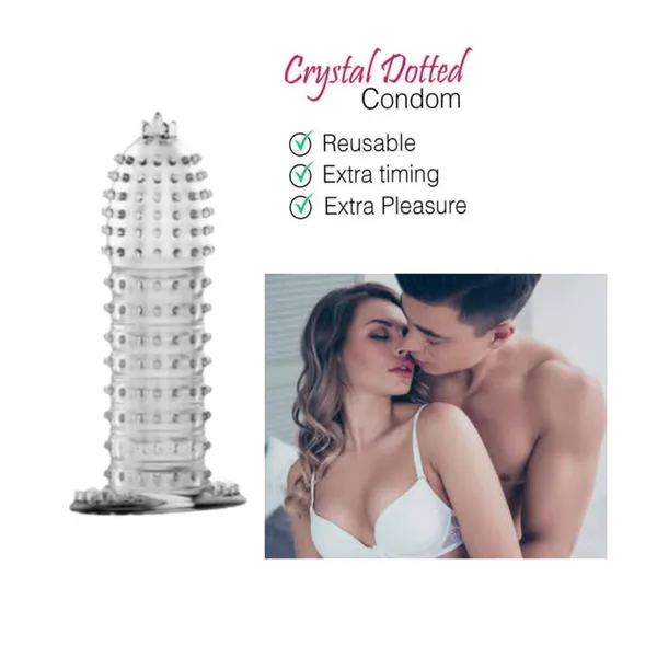 Crystal_Condom_Reusable_Silicone_Dotted_Condom_Extra_Pleasure_Condom_Multicolor_(Pack_of_1)
