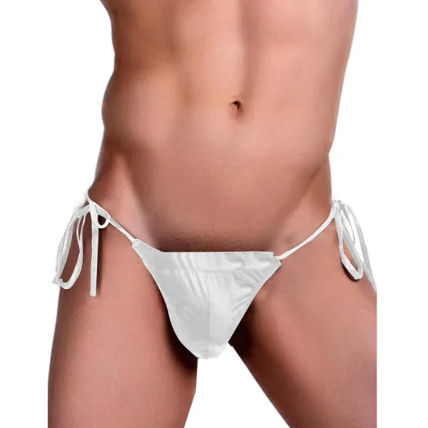 White_Microfiber_G_String_For_Men