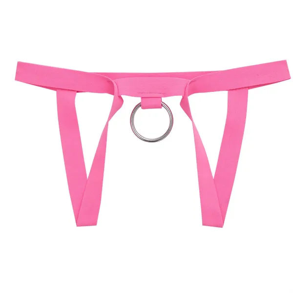 Light_Pink_Elastic_Harness_Lingerie_For_Men