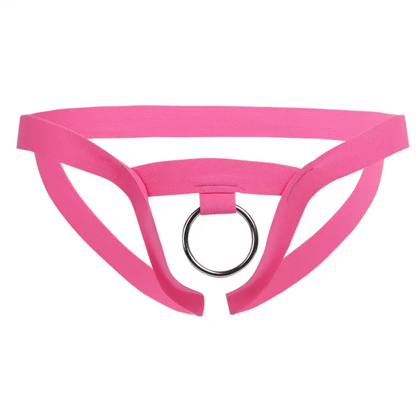 Light_Pink_Elastic_Harness_Lingerie_For_Men