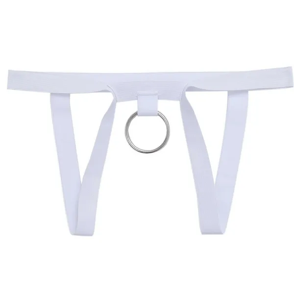 White_Elastic_Harness_Lingerie_For_Men