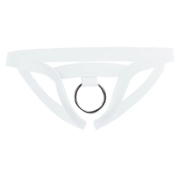 White_Elastic_Harness_Lingerie_For_Men
