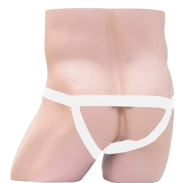White_Elastic_Harness_Lingerie_For_Men