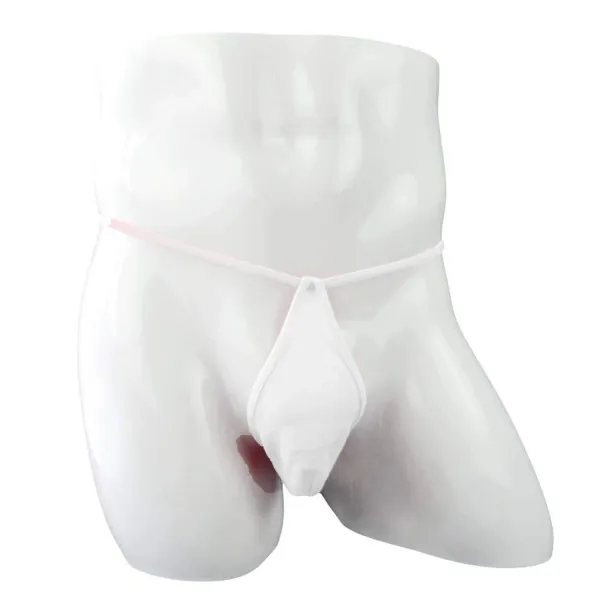 White_Power_Net_G_String_Lingerie_For_Men