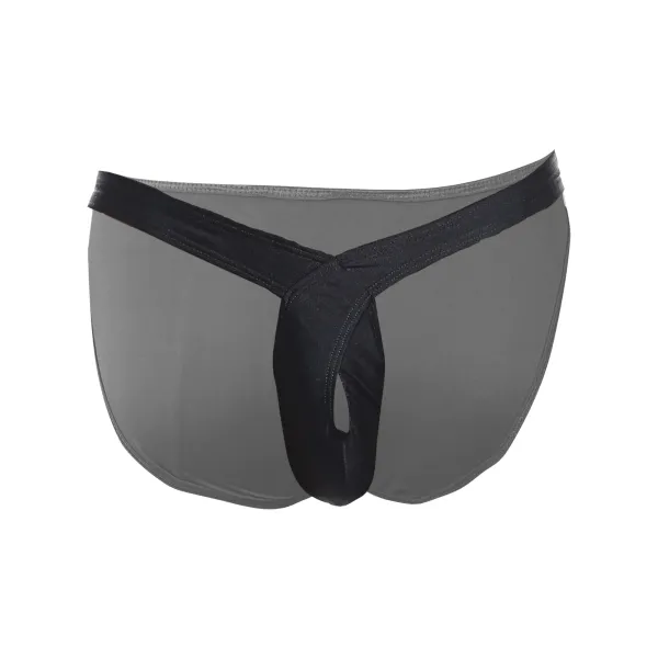 Black_Microfiber_Crotchless_Lingerie_For_Men