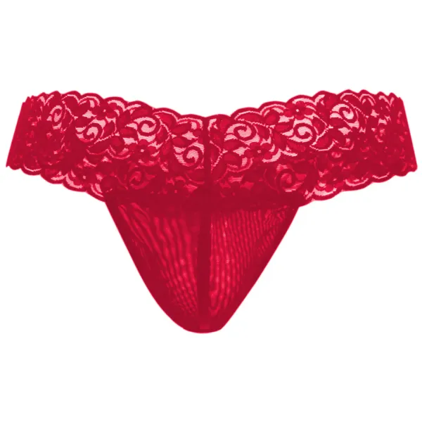 Red_Lace_Fabric_+_Satin_Thong_Lingerie_For_Men